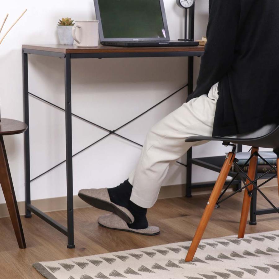 不二貿易 左右組み換えラック付きデスク ルカ ブラウン 73611 | 不二貿易 | 05