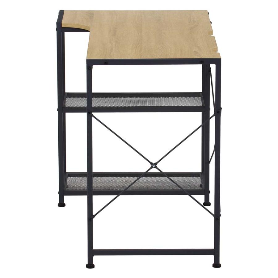 【欠品中:納期未定 入荷次第発送】不二貿易 左右組み換えコーナーデスク ルカ ナチュラル 73615 | 不二貿易 | 02