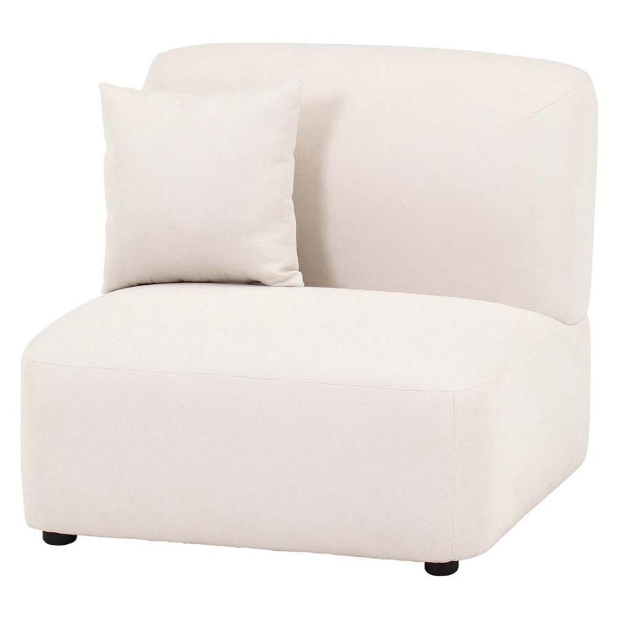 不二貿易 Chamill 1人掛けソファ アイボリー 41303 | 不二貿易