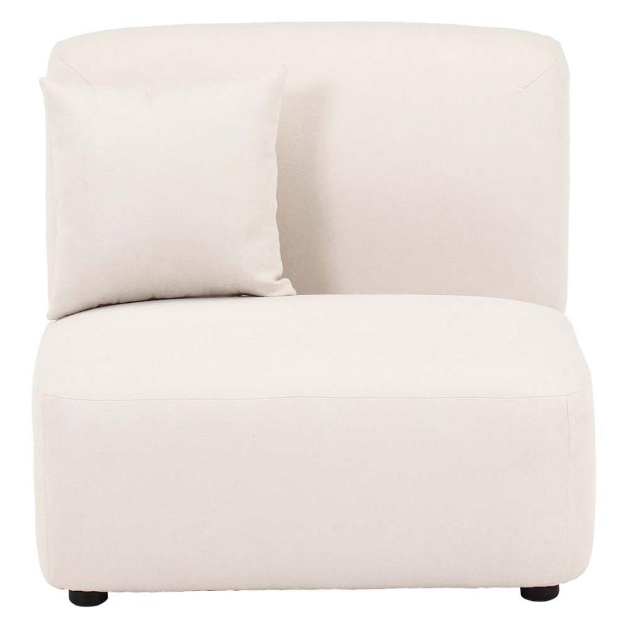 不二貿易 Chamill 1人掛けソファ アイボリー 41303 | 不二貿易 | 01