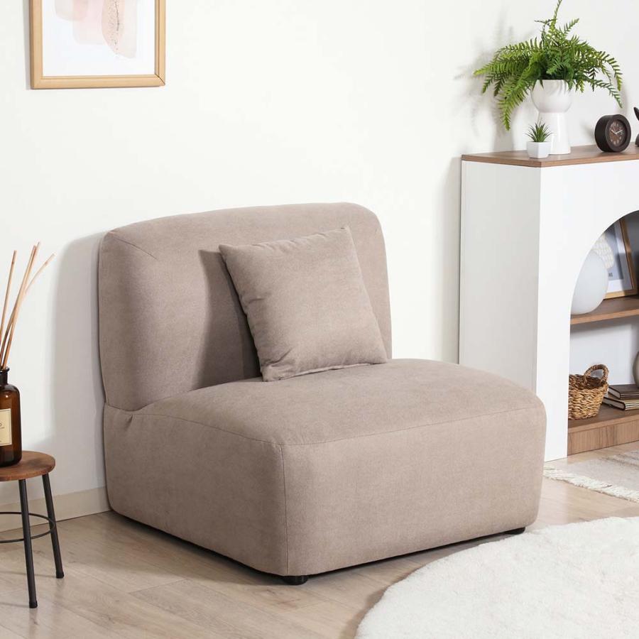 不二貿易 Chamill 1人掛けソファ グレージュ 41307 | 不二貿易 | 06