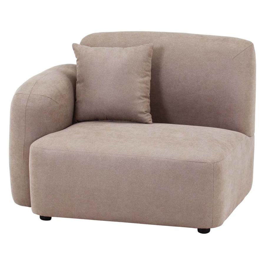 不二貿易 Chamill 1人掛けソファ(右肘) グレージュ 41308 | 不二貿易