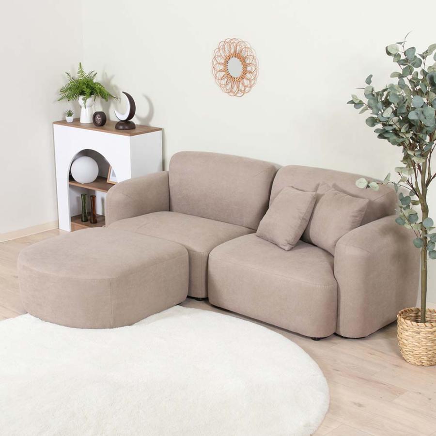 不二貿易 Chamill 1人掛けソファ(右肘) グレージュ 41308 | 不二貿易 | 05