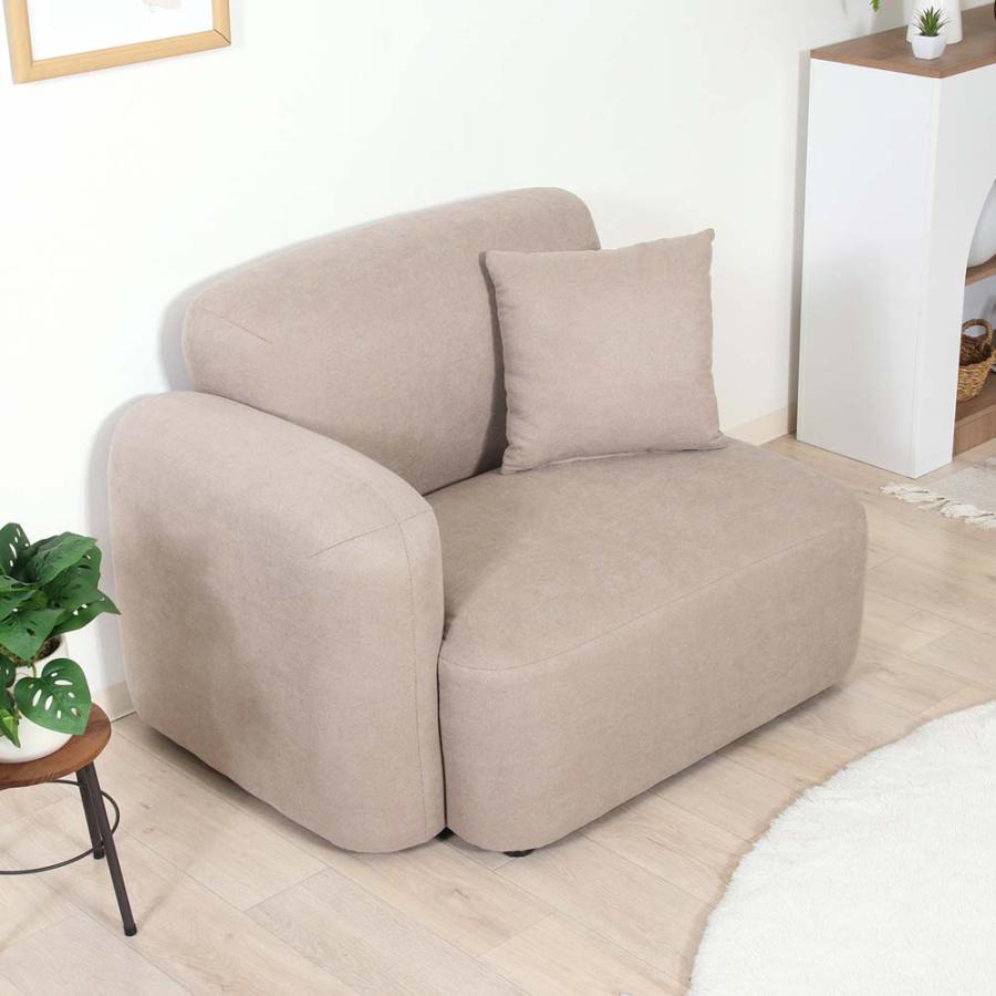 不二貿易 Chamill 1人掛けソファ(右肘) グレージュ 41308 | 不二貿易 | 06