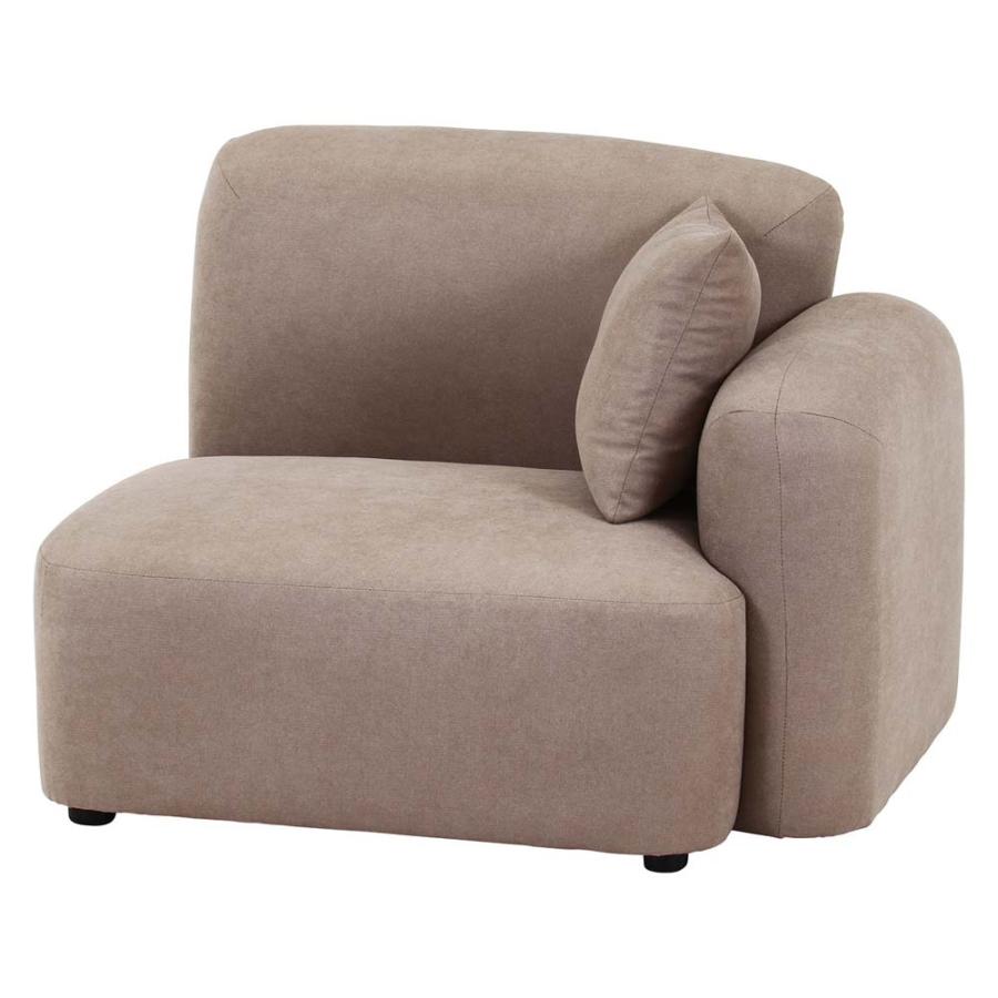 不二貿易 Chamill 1人掛けソファ(左肘) グレージュ 41309 | 不二貿易