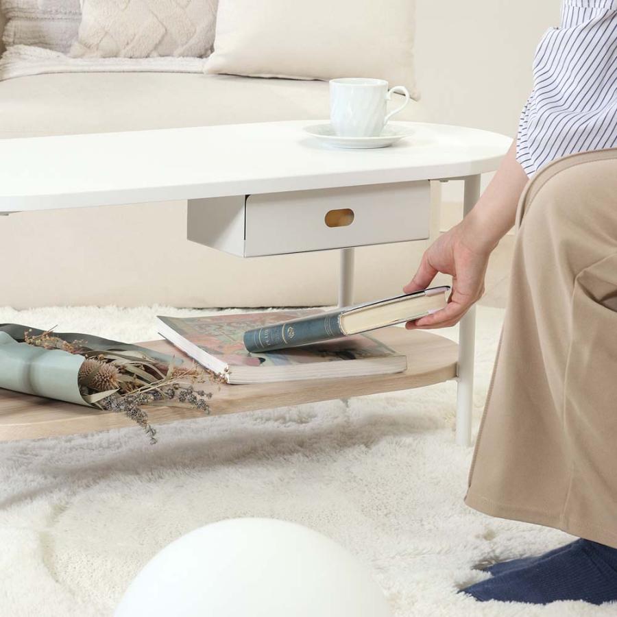 不二貿易 Chamill ティッシュ収納付テーブル ナチュラル 41312 | 不二貿易 | 04