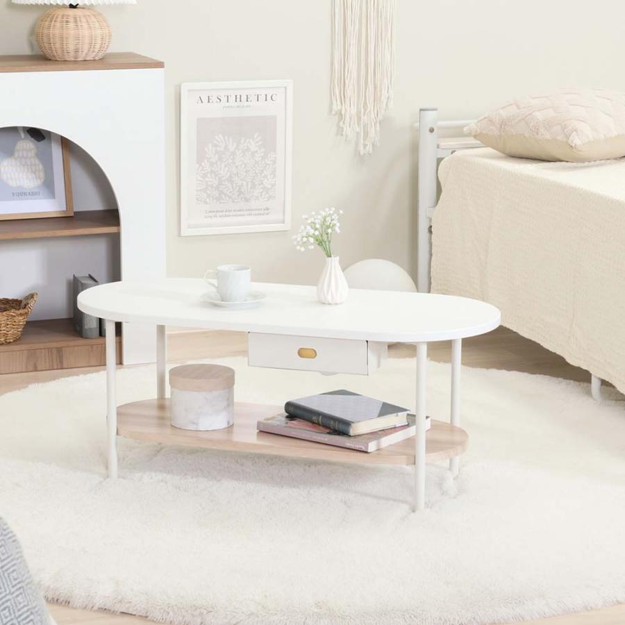 不二貿易 Chamill ティッシュ収納付テーブル ナチュラル 41312 | 不二貿易 | 06