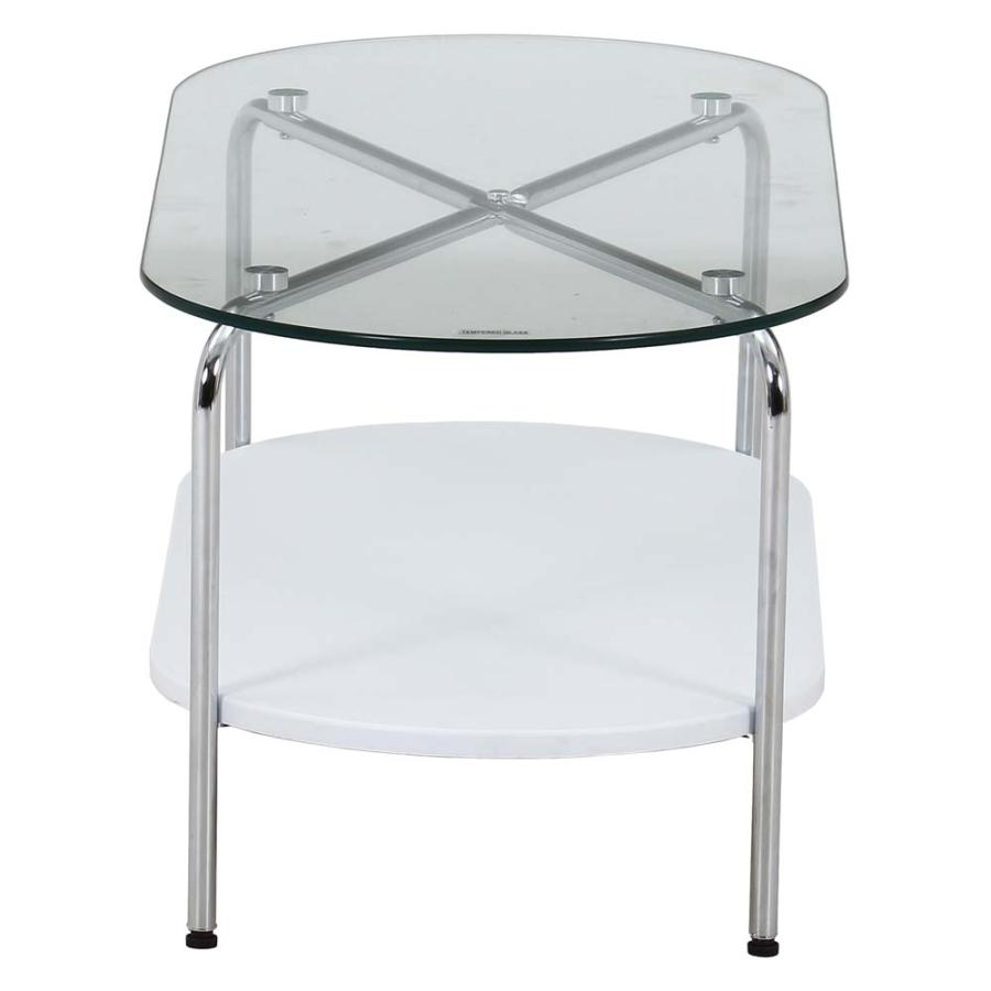 不二貿易 Chamill ガラスセンターテーブル ホワイト 41313 | 不二貿易 | 02