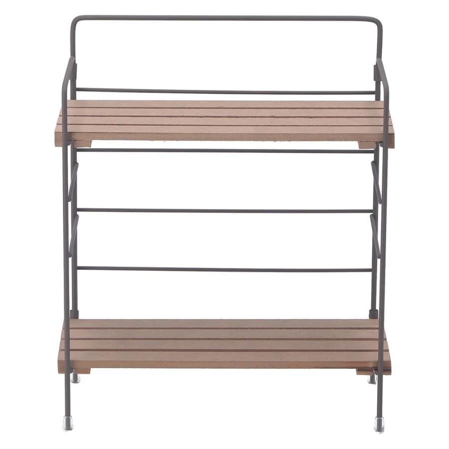 不二貿易 折りたたみラック リーブル ブラウン 38497 | 不二貿易 | 01