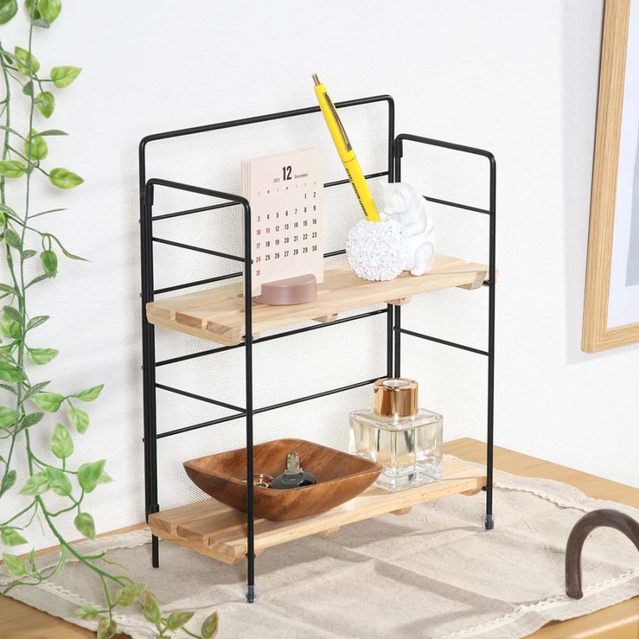 不二貿易 折りたたみラック リーブル ブラウン 38497 | 不二貿易 | 05