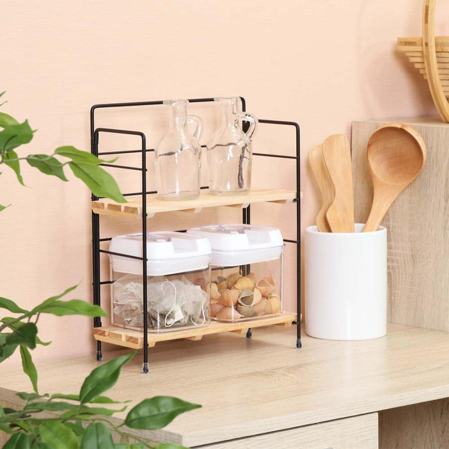 不二貿易 折りたたみラック リーブル ブラウン 38497 | 不二貿易 | 06