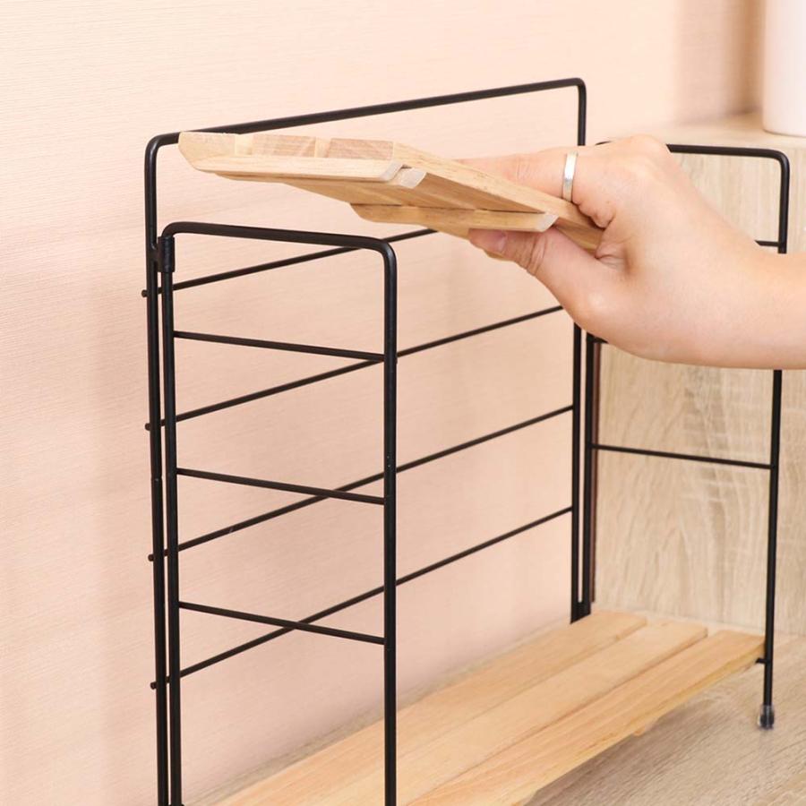 不二貿易 折りたたみラック リーブル ワイド ブラウン 38499 | 不二貿易 | 04