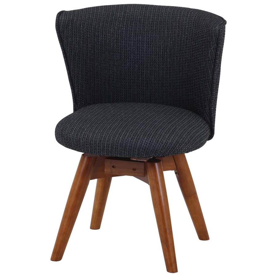 【美品】不二貿易 ダイニングチェア クラム　ファブリック 回転式　2脚セット 美品】不二貿易 ダイニングチェア クラム ファブリック 回転式 2