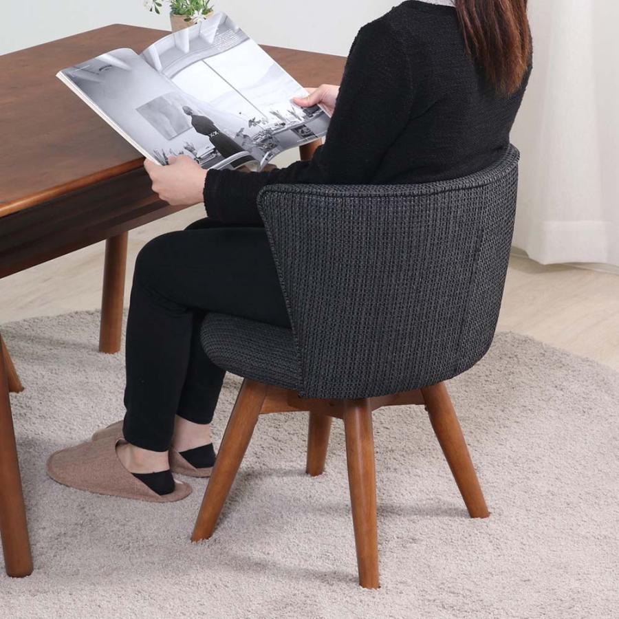 【美品】不二貿易 ダイニングチェア クラム　ファブリック 回転式　2脚セット Amazon｜不二貿易 チェア 幅50×奥行52×高さ68㎝ アイボリー