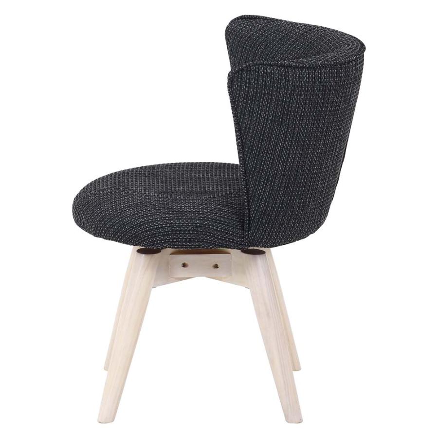 不二貿易 回転式 ダイニングチェア クラム ファブリック グレー 70567 | 不二貿易 | 02