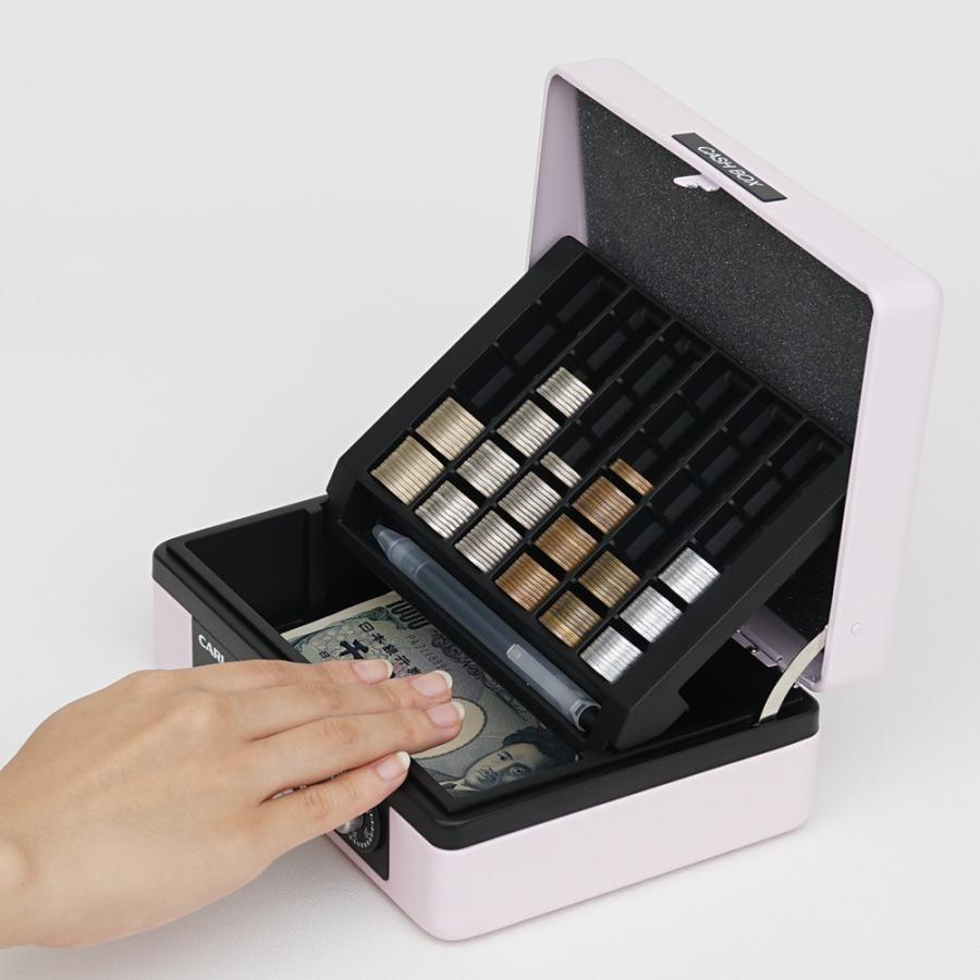 カール事務器 手提げ金庫 キャッシュボックス そとレジ A6 ピンク CB-8250-P 簡易レジ 持ち歩き 貴重品 セキュリティ イベント | ブランド登録なし | 01