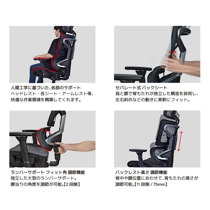 関家具 sekikagu セレスティアル チェア ネプチューンブルー 394030 ゲーミングチェア オフィスチェア | 関家具 | 11