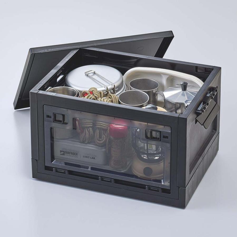 リヒトラブ LIHITLAB サーフライダーファウンデーションジャパン フォールディングコンテナ ＜OBP＞ 20L Aブラック 20L A3220-24 | LIHIT LAB. | 03