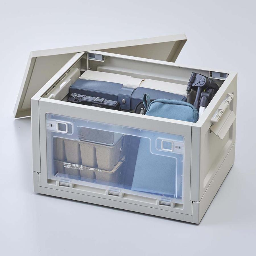 リヒトラブ LIHITLAB サーフライダーファウンデーションジャパン フォールディングコンテナ ＜OBP＞ 20L Aブラック 20L A3220-24 | LIHIT LAB. | 07