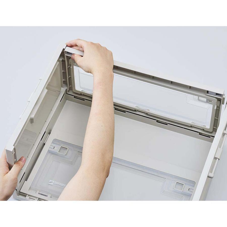 リヒトラブ LIHITLAB サーフライダーファウンデーションジャパン フォールディングコンテナ <OBP> 32L Aブラック 32L A3222-24 | LIHIT LAB. | 03