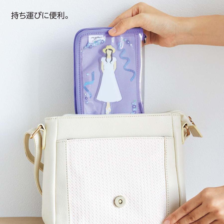 リヒトラブ LIHITLAB myfa デコレーションポーチ ミニ アプリコットオレンジ A3301-4 | LIHIT LAB. | 04