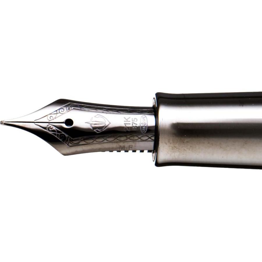 【欠品中：納期未定 入荷次第発送】セーラー万年筆 sailor CYLINT 万年筆 ブラックステンレス 細字 ブラックステンレス くろがね 細字 | セーラー万年筆 | 01