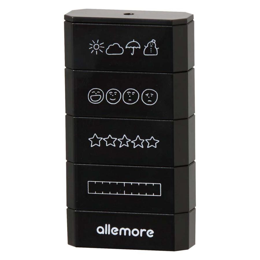 シャチハタ Shachihata 4連結スタンプ nototo join ノトトジョイン デイリーログ ブラック PEL-JA2/H | ブランド登録なし