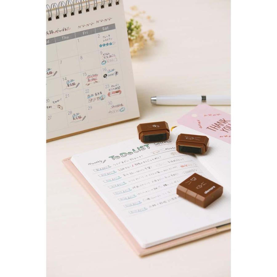 シャチハタ Shachihata 4連結スタンプ nototo join ノトトジョイン ふきだし ブラウン PEL-JB1/H | ブランド登録なし | 09