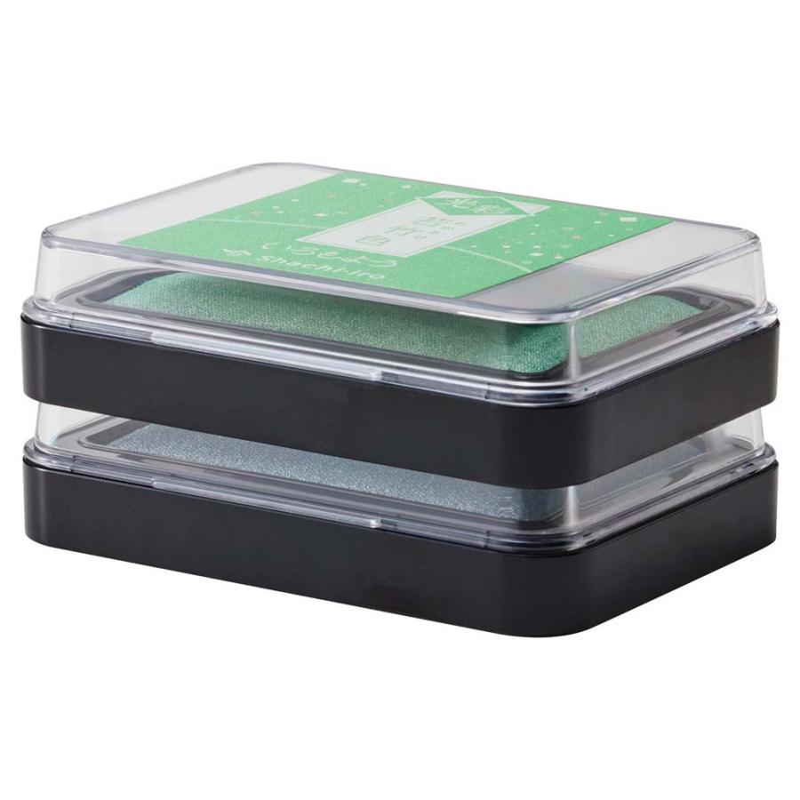 シャチハタ Shachihata いろもよう スタンプ台 光彩 木賊色 HAC-1G-DG | ブランド登録なし | 06