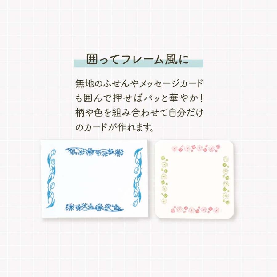 シャチハタ Shachihata 回転デコレーションスタンプ mini フラワー NDR-15A1 | ブランド登録なし | 07