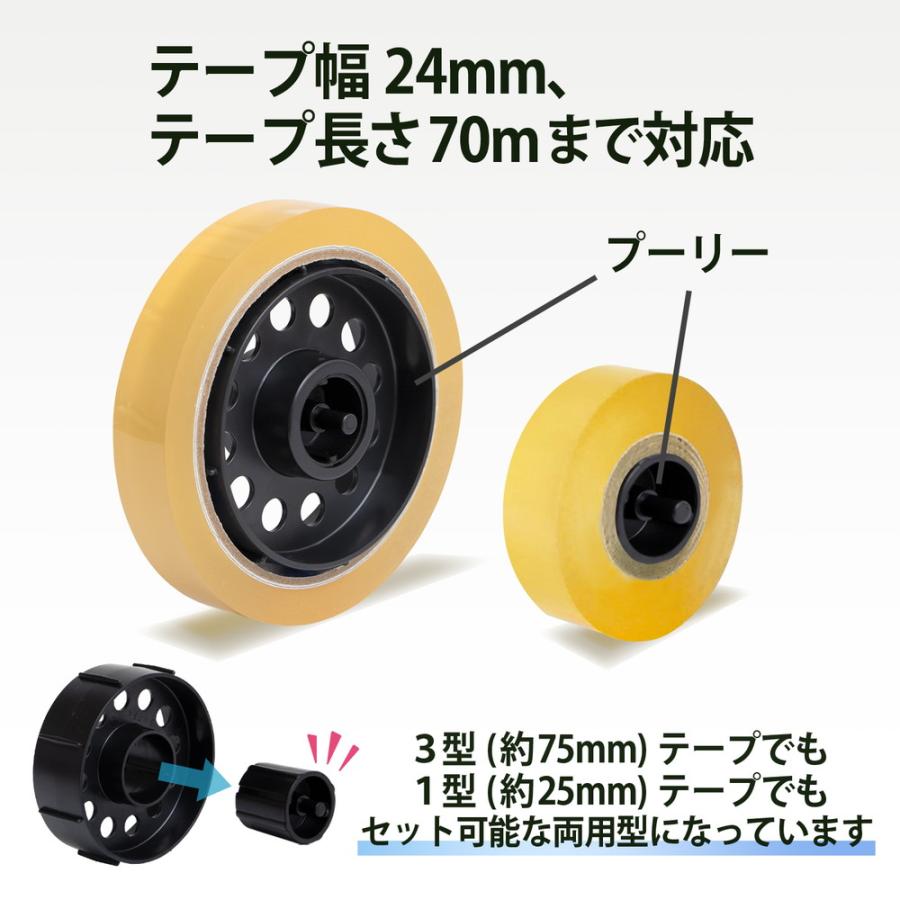 プラス PLUS テープカッター プーリー 101E / K用 TC-003 31-270 交換 ブラック | PLUS | 02