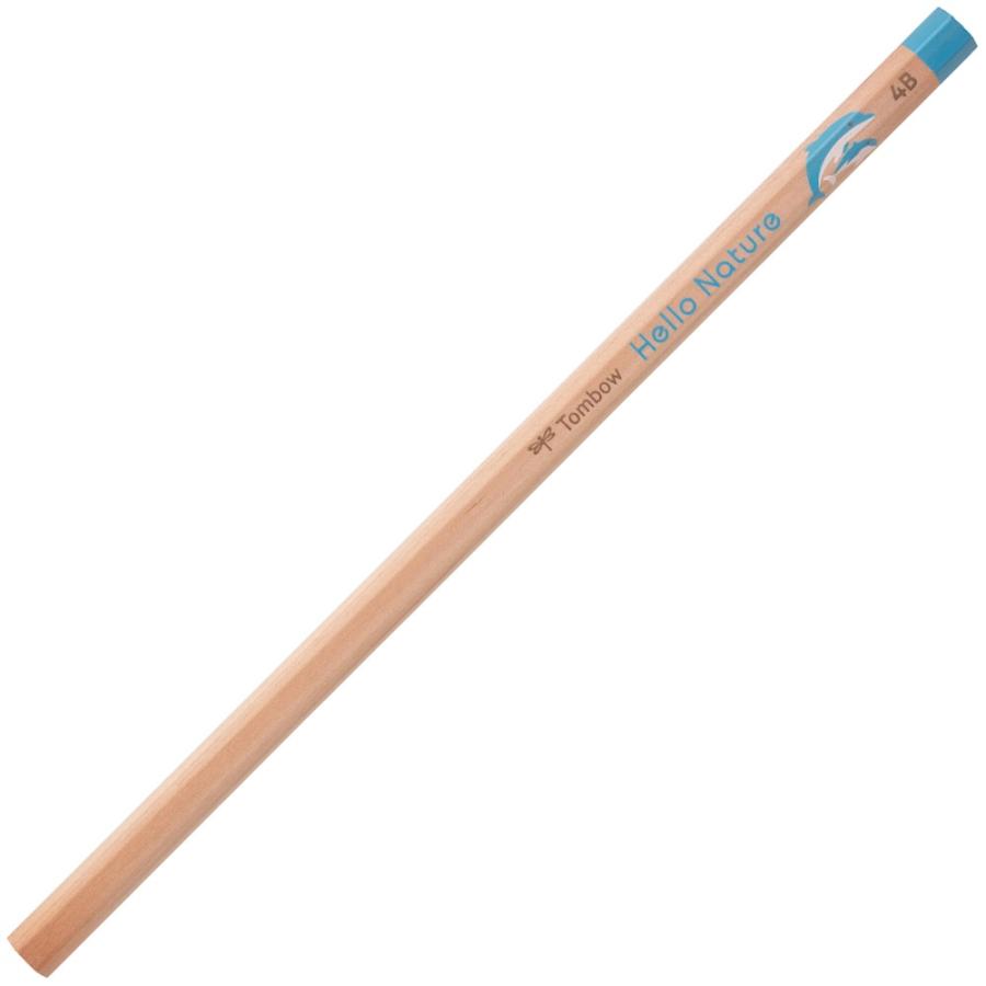 トンボ鉛筆 かきかた鉛筆 ハローネイチャー ハンドウイルカ 4B KB-KHNDL2-4B 六角軸 書き方 えんぴつ | トンボ鉛筆 | 01