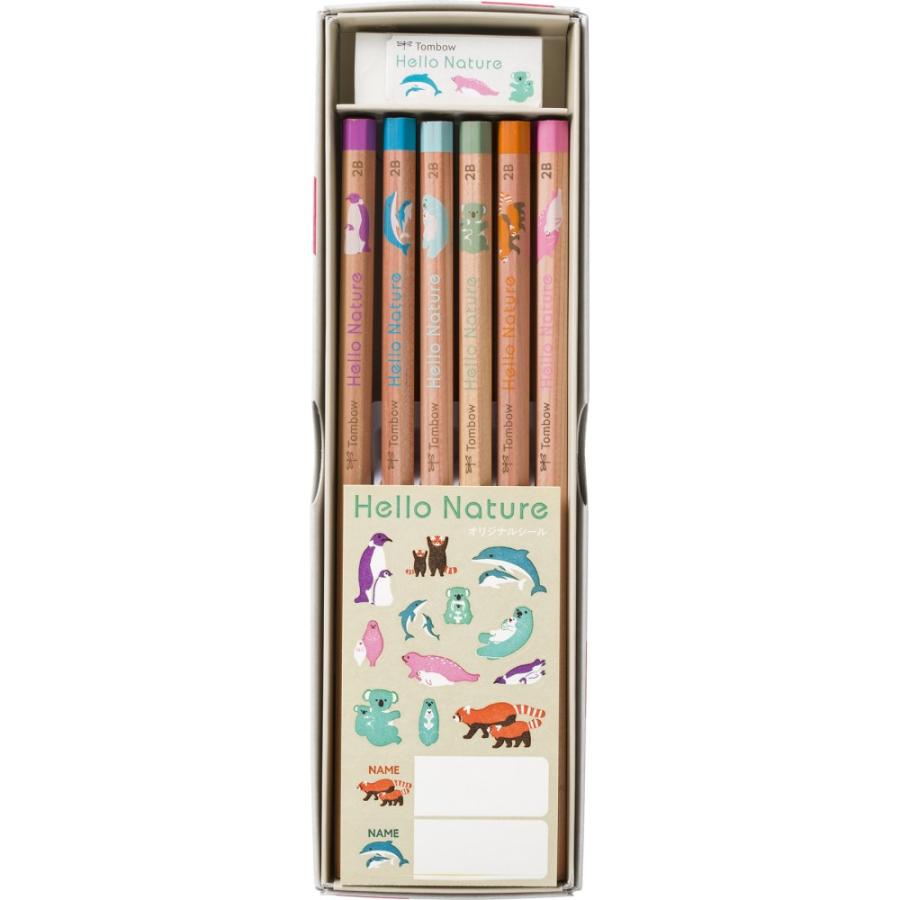 トンボ鉛筆 かきかた鉛筆 ハローネイチャー ギフト用えんぴつセット 2B MP-KHN2-2B 六角軸 書き方 えんぴつ | トンボ鉛筆 | 02