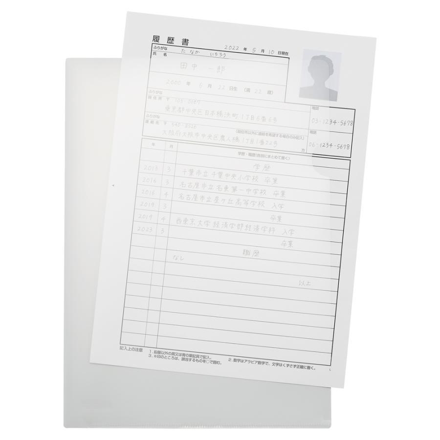 リヒトラブ SELFANA クリヤーホルダー ＜厚口＞ A4 乳白 F-7200-1 | LIHIT LAB. | 02