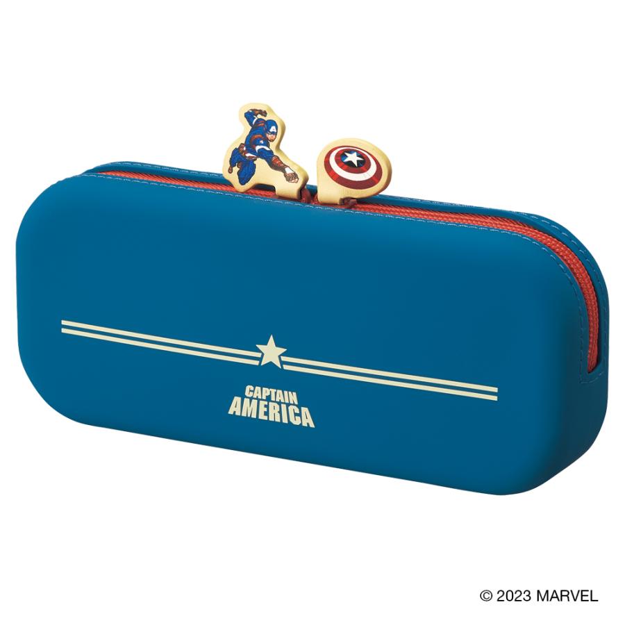 リヒトラブ MARVEL ファスナーポーチ キャプテンアメリカ  MV-7716-104 | LIHIT LAB.