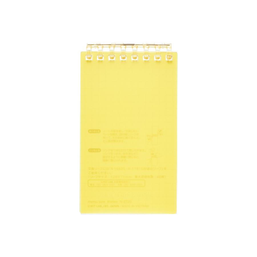 リヒトラブ オープンリングノート メモサイズ イエロー N-2720-5 | LIHIT LAB.