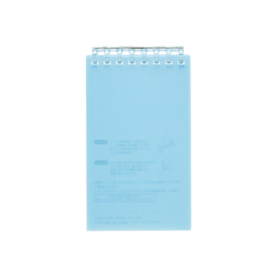 リヒトラブ オープンリングノート メモサイズ ライトブルー N-2720-14 | LIHIT LAB.