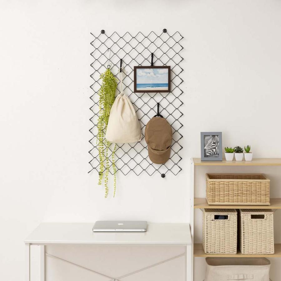 光 hikari ランバスメッシュ 600×900mm ブラック RMEJ69-1 インテリア 壁収納 間仕切り | ブランド登録なし | 02