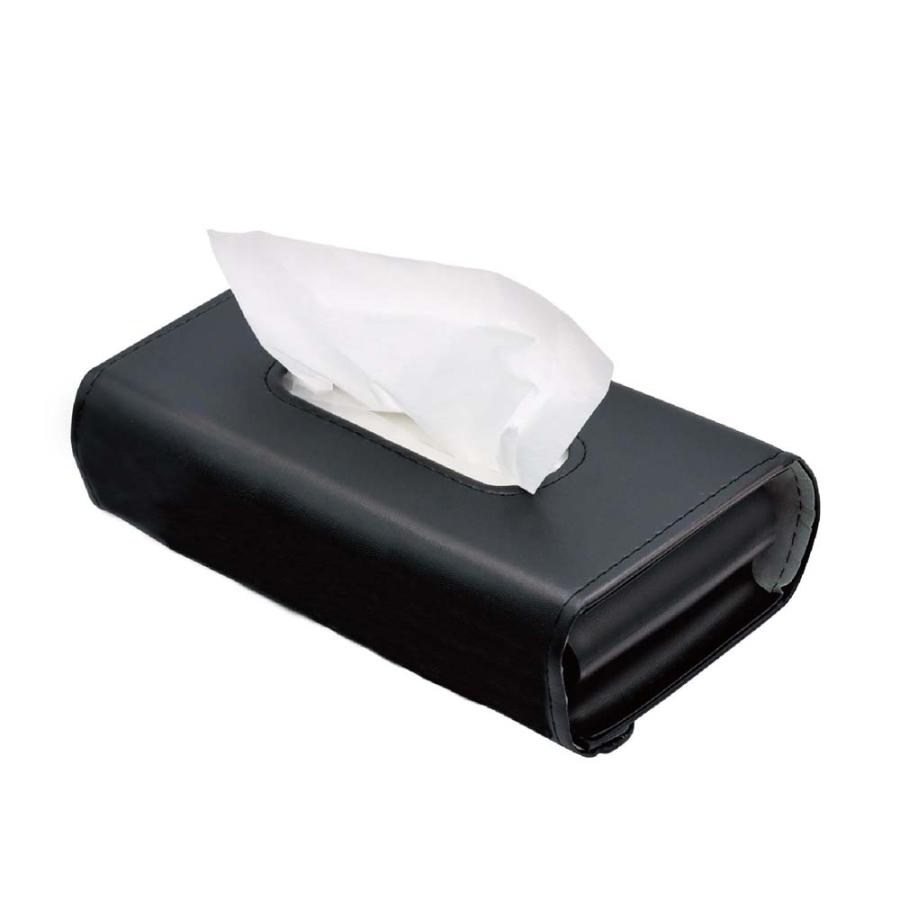 アクセル AXCEL 車用 ティッシュカバー クリップ式 AXL-598 カー用品 取付簡単 2WAY レザー調 | ブランド登録なし | 01