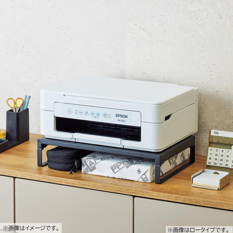 LIHIT LAB.＜リヒトラブ＞ 机上台＜幅390mm・ロータイプ＞ マットブラック A7330-124 モニター台 ラック 棚 PC パソコン 収納 | ブランド登録なし | 02