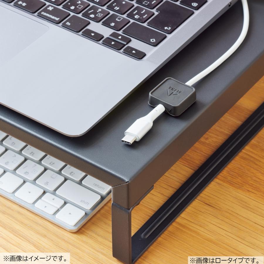 LIHIT LAB.＜リヒトラブ＞ 机上台＜幅390mm・ハイタイプ＞ マットブラック A7331-124 モニター台 ラック 棚 PC パソコン 収納 | ブランド登録なし | 06