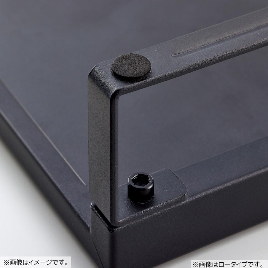LIHIT LAB.＜リヒトラブ＞ 机上台＜幅590mm・引出し付＞ マットブラック A7338-124 モニター台 キーボード ラック 棚 パソコン 収納 | ブランド登録なし | 06