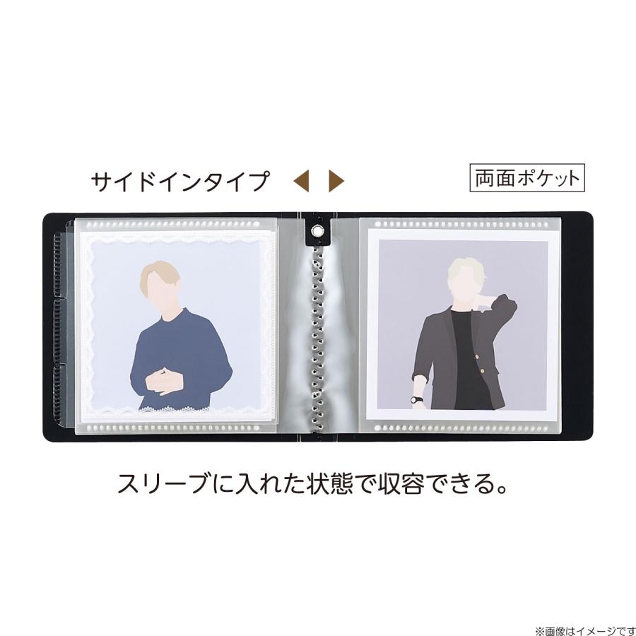 リヒトラブ LIHITLAB myfa スクエアフォトコレクションファイル ミニ ジェットブラック N3326-24 ミファ 推し活 | LIHIT LAB. | 01