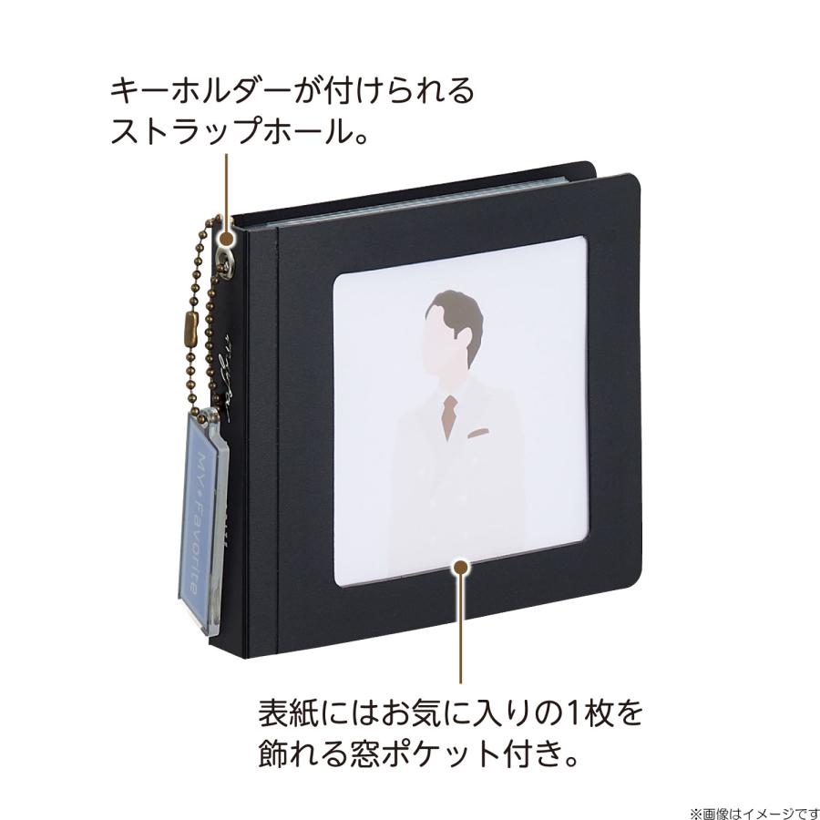 リヒトラブ LIHITLAB myfa スクエアフォトコレクションファイル ミニ ジェットブラック N3326-24 ミファ 推し活 | LIHIT LAB. | 02