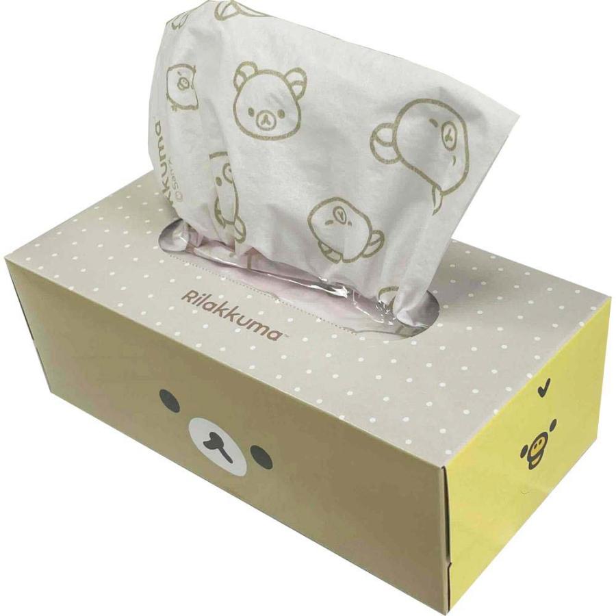 ハヤシ商事 リラックマ ふわっとボックスティシュ 150組 10箱セット 122109 サンエックス | ハヤシ商事 | 01