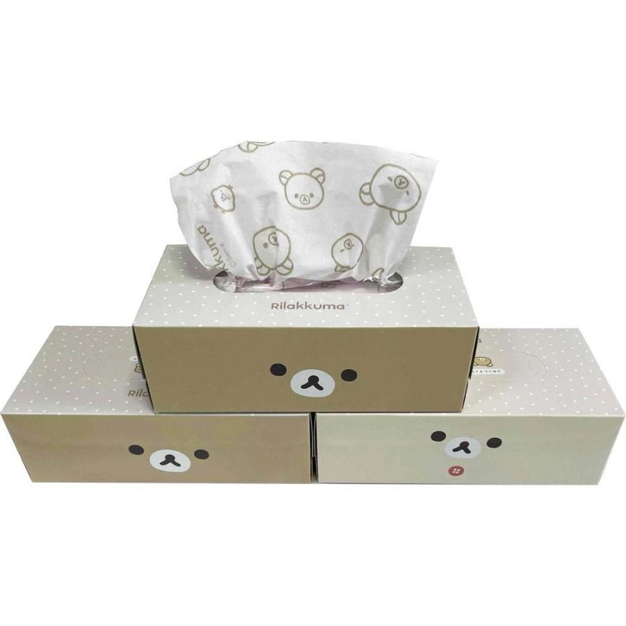 ハヤシ商事 リラックマ ふわっとボックスティシュ 150組 10箱セット 122109 サンエックス | ハヤシ商事 | 06