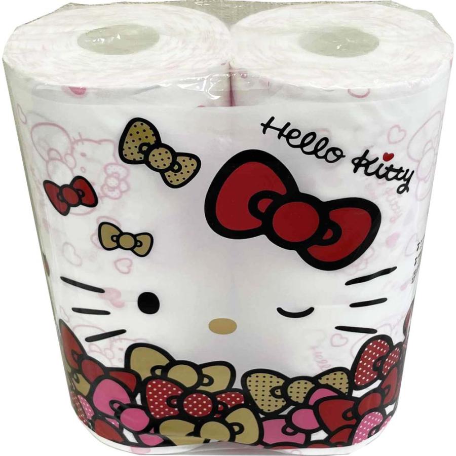 ハヤシ商事 ハローキティ トイレットペーパー 4ロール 6パックセット 132090 サンリオ | ハヤシ商事 | 01