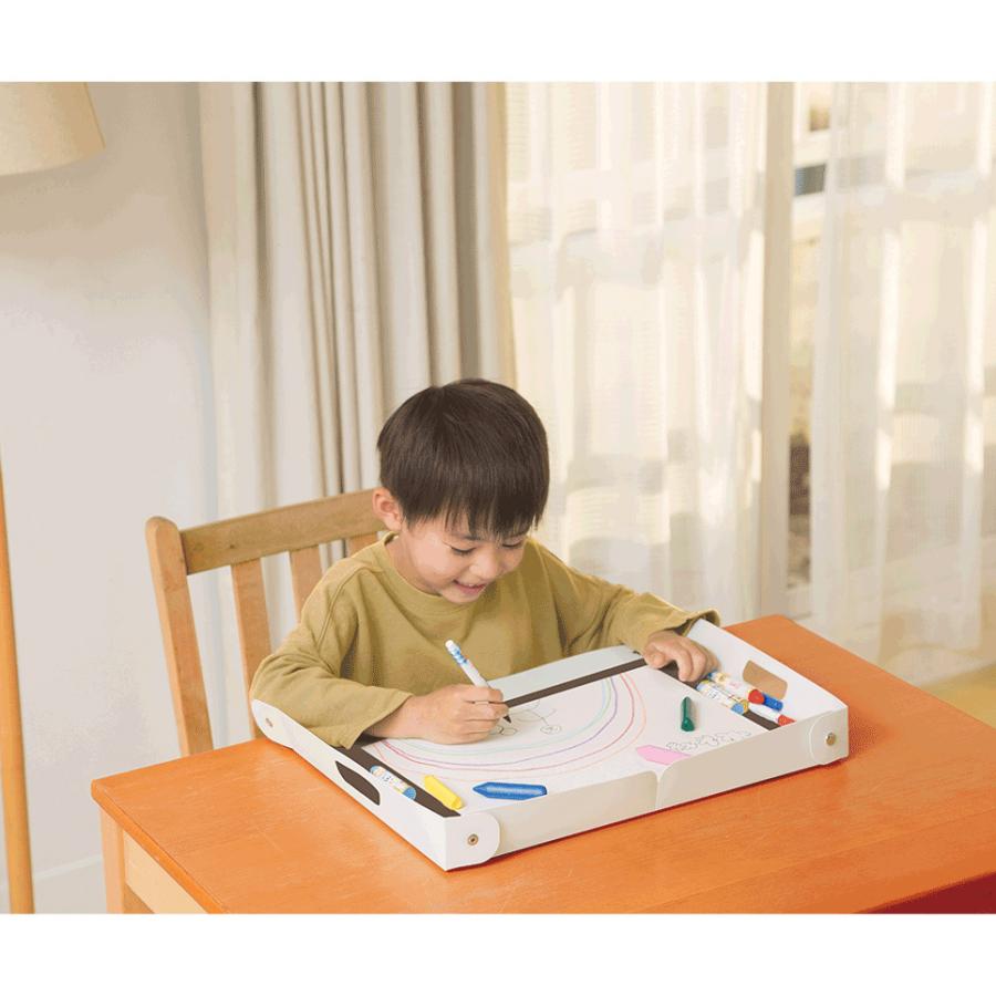 サクラクレパス おえかき学習トレー ホワイト TT-A3#50 汚れ防止 リビング学習 お絵かき 散らばり防止 持ち運び便利 ビーズ 粘土 工作 | サクラクレパス | 07