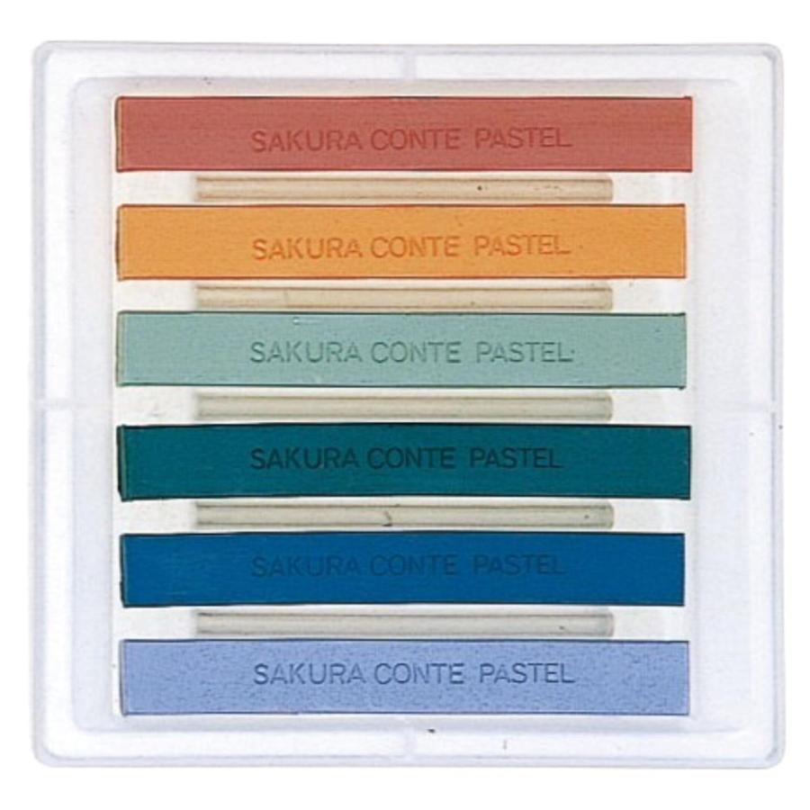 サクラクレパス サクラコンテパステル 6色 B CT6B 画材 クレヨン 描画材料 | サクラクレパス | 01