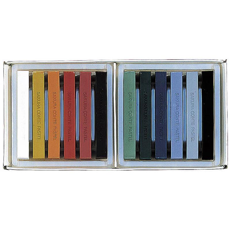 サクラクレパス サクラコンテパステル 12色 CT12 画材 クレヨン 描画材料 | サクラクレパス | 01